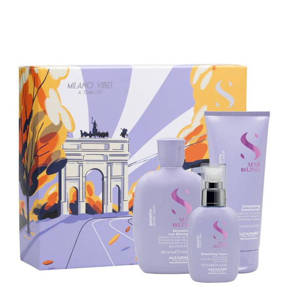 Alfaparf Semi Di Lino Smooth Christmas Gift Set 2025 Alfaparf Semi Di Lino Smooth Christmas Gift Set 2025