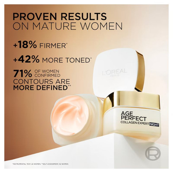 L'Oréal Age Perfect Collagen Night Cream for 50+ - 50ml