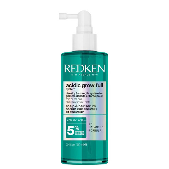 Redken Acidic Grow Full System Hair Serum for Thin Hair, Strengthens & Thickens, 100ml