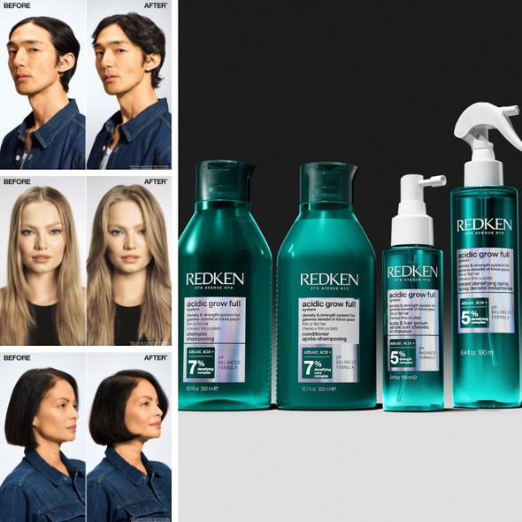 Redken Acidic Grow Full System Hair Serum 100ml & Redken Acidic Grow Full System Instant Densifying Spray 190ml Duo 2
