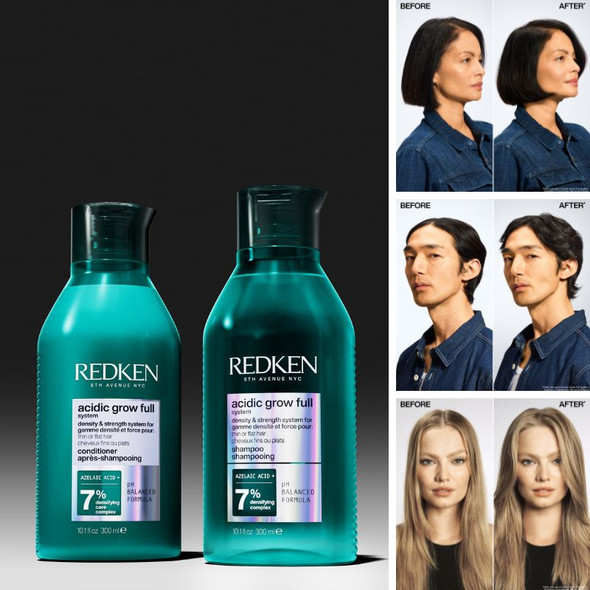 Redken Acidic Grow Full System Densifying Shampoo 300ml & Redken Acidic Grow Full System Densifying Conditioner 300ml Duo 2