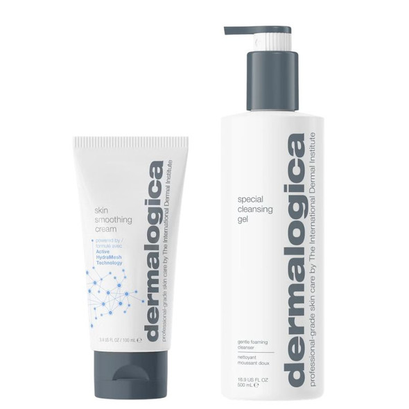Dermalogica Special Cleansing Gel 500ml & Skin Smoothing Cream 100ml Duo