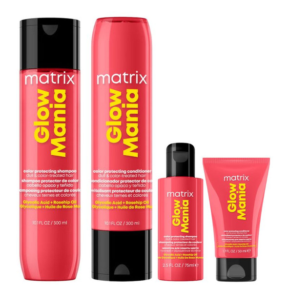 Matrix Glow Mania Shampoo & Conditioner 300ml & FREE Mini Shampoo & Conditioner