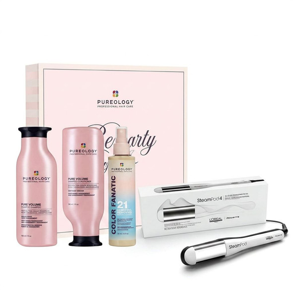 L'Oreal Professionnel Steampod 4.0 With FREE Pureology Pure Volume Gift Set