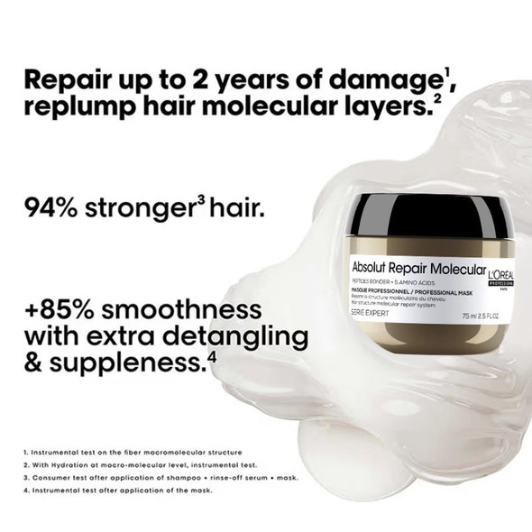 L'Oréal Professionnel Absolut Repair Molecular Mini Hair Mask 75ml 2