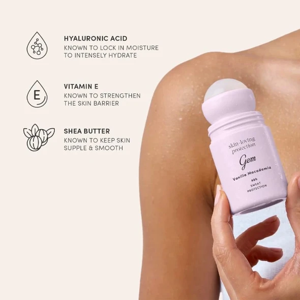 Gem Deo Roll On Vanilla Macadamia 50ml 2
