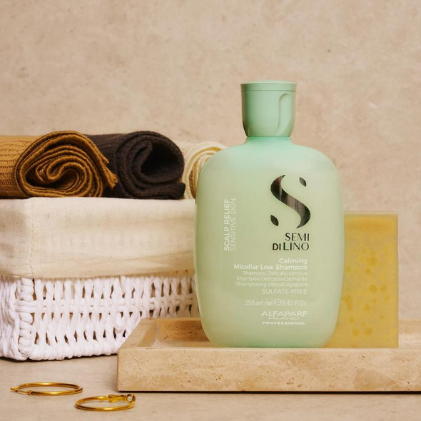 Alfaparf semi di lino shampoo calmante para alívio do couro cabeludo 250ml live 2