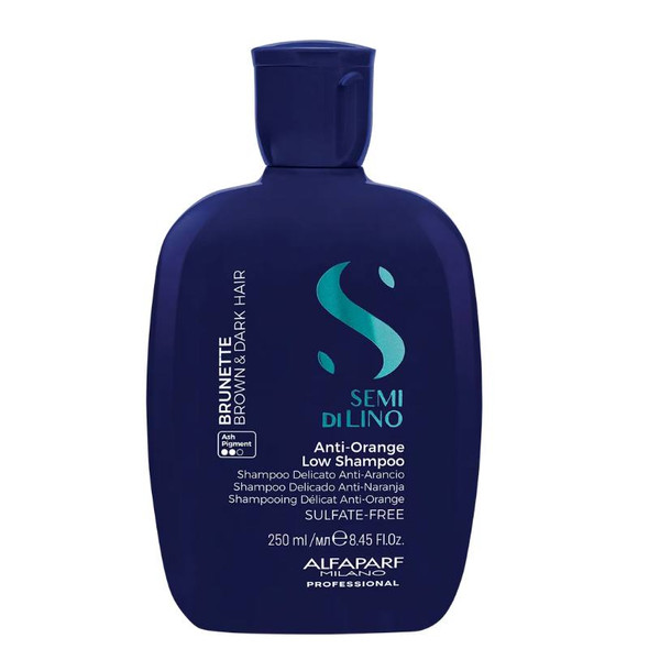 Alfaparf semi di lino shampoo anti-laranja baixo morena 250ml