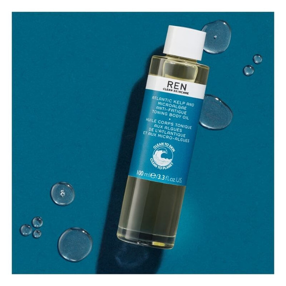 Ren atlantic kelp e microalgas anti-fadiga óleo corporal tonificante 100ml ao vivo