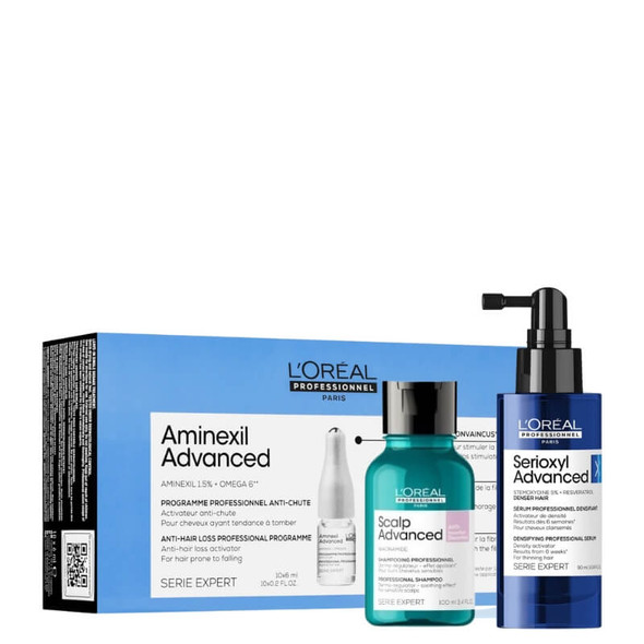 Paquete de tratamiento avanzado para el cuero cabelludo L'oréal professionnel serie expert + champú de 100 ml gratis