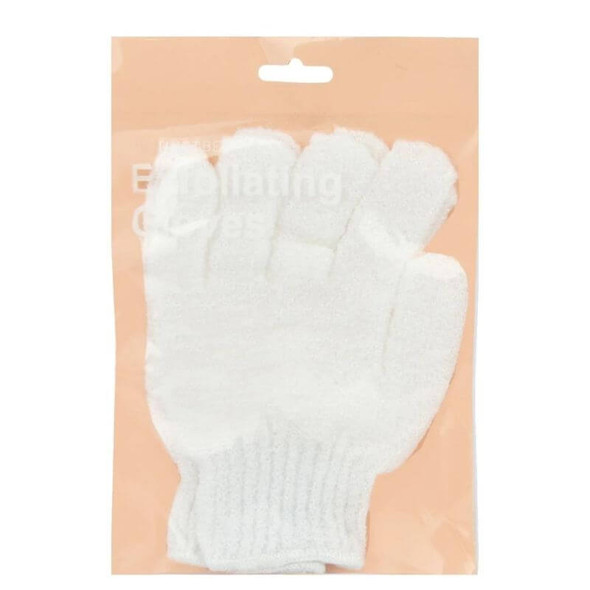 Guantes exfoliantes de belleza distintiva.