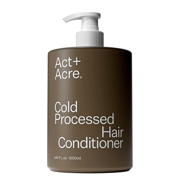Condicionador de cabelo processado a frio Act + Acre com 1% de vitamina B-5 Jumbo 1000ml