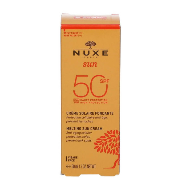 Nuxe zonsmeltcrème hoge bescherming spf 50 - gezichtsdoos