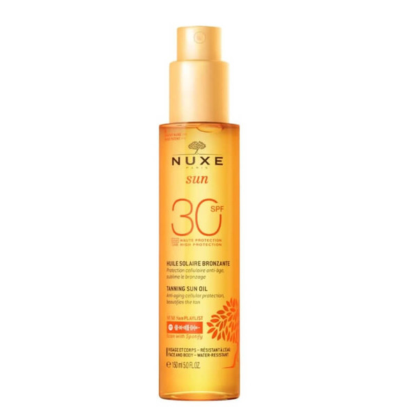 NUXE Tanning Sun Oil SPF30 Face & Body 150ml