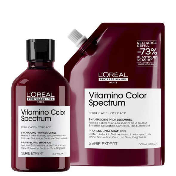 L'Oréal Professionnel Vitamino Color Spectrum Shampoo 300ml & Refill Pack