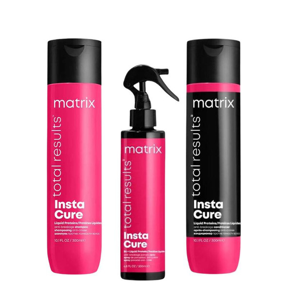 Matrix Instacure Shampoo,Conditioner & Anti Porosity Spray Trio