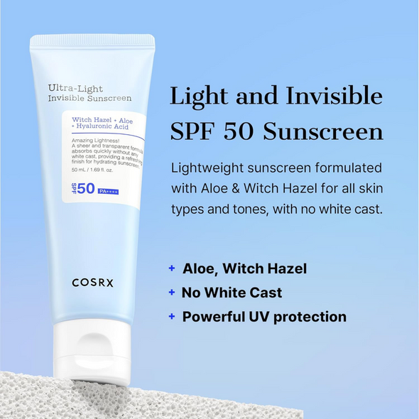 CosRx Ultra Light Invisible Sunscreen PA++++ SPF50 50ml