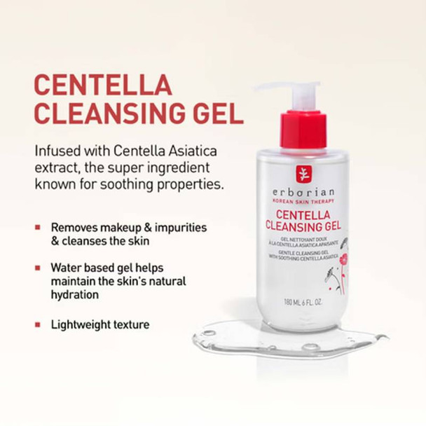 Erborian Centella Cleansing Gel 180ml 4