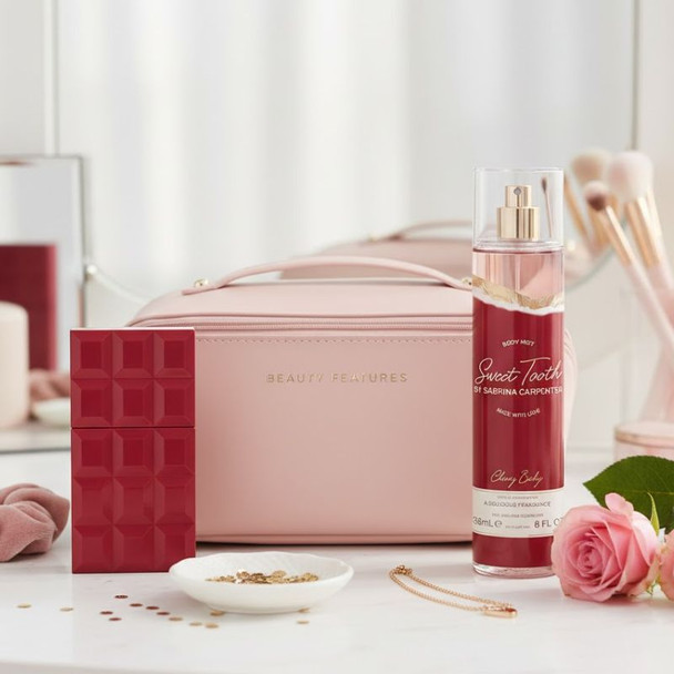 Sabrina Carpenter Cherry Baby Eau De Parfum 30ml & Body Mist Duo With FREE Vanity Bag - Pink 2