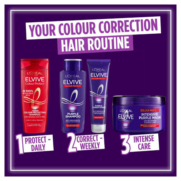 L'Oreal Elvive Condtioner Purple 150ml 3