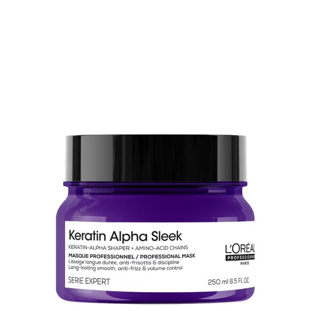 L'Oréal Professionnel Keratin Alpha Sleek Hair Mask For Anti Frizz & Smoothing 250ml