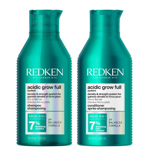 Redken Acidic Grow Full System Densifying Shampoo 300ml & Redken Acidic Grow Full System Densifying Conditioner 300ml Duo