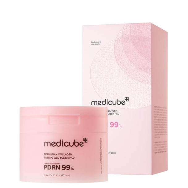 Medicube Salmon DNA PDRN Pink Collagen Jelly Toner Pads