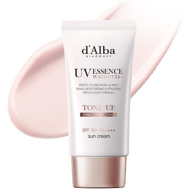 D'Alba UV Essence Waterfull Tone-Up Colour Correcting Sun Cream SPF50+ 50ml