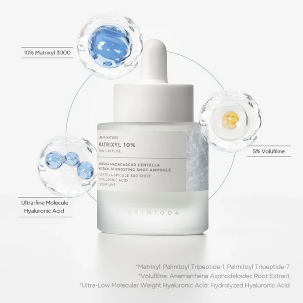 Skin1004 Madagascar Centella Matrixyl 10% Boosting Shot Ampoule 30ml