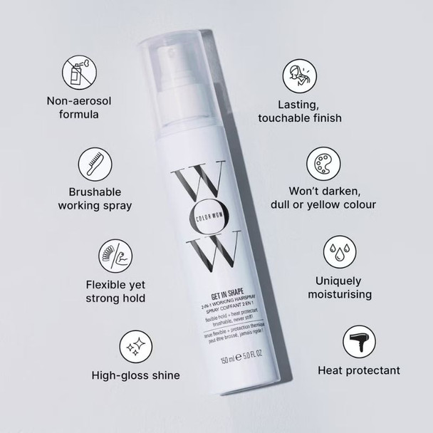 Color WOW Get In Shape 2 In 1 Working Hair Spray 150ml 4
