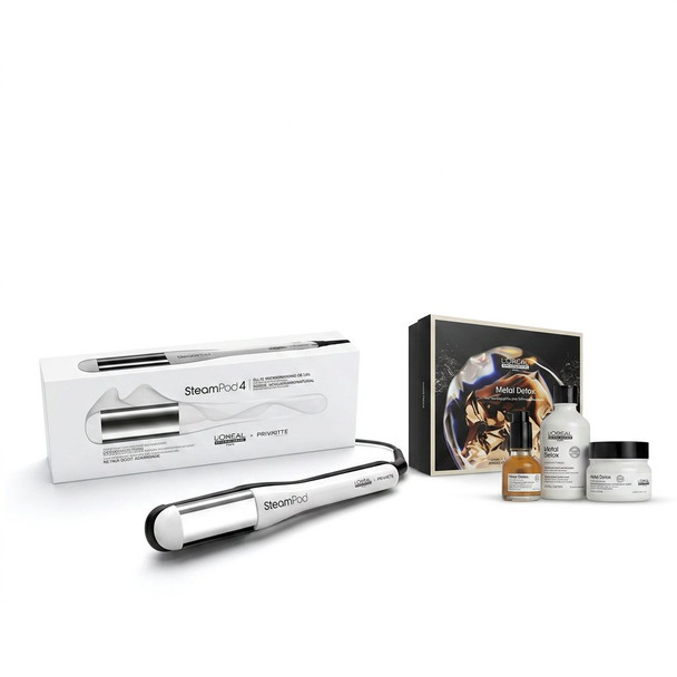 L'Oreal Professionnel Steampod 4.0 With FREE L'Oreal Professionnel Metal Detox Trio Gift Set
