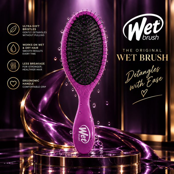 The Wet Brush Pro Purple Original Detangling Brush