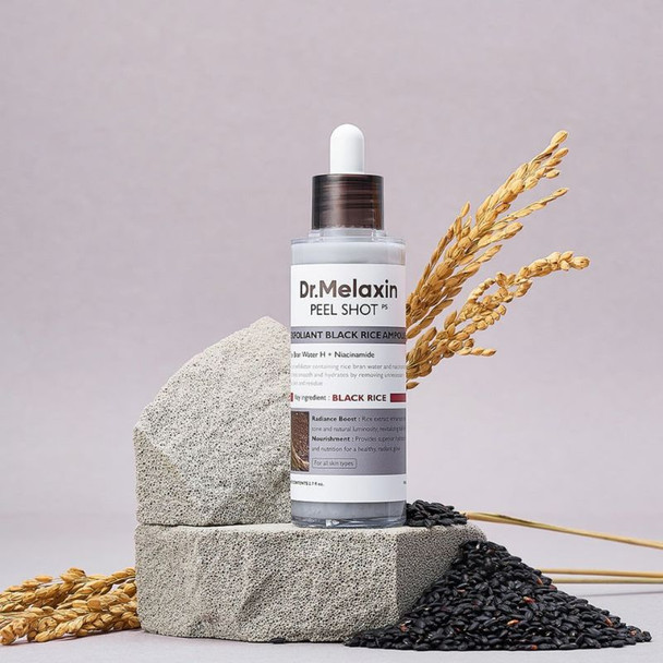 Dr.Melaxin Peel Shot Exfoliant Black Rice Ampoule 80ml 2