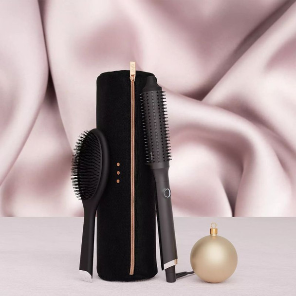 GHD Rise Gift Set 2026 With FREE Bag & Oval Brush - Black 4