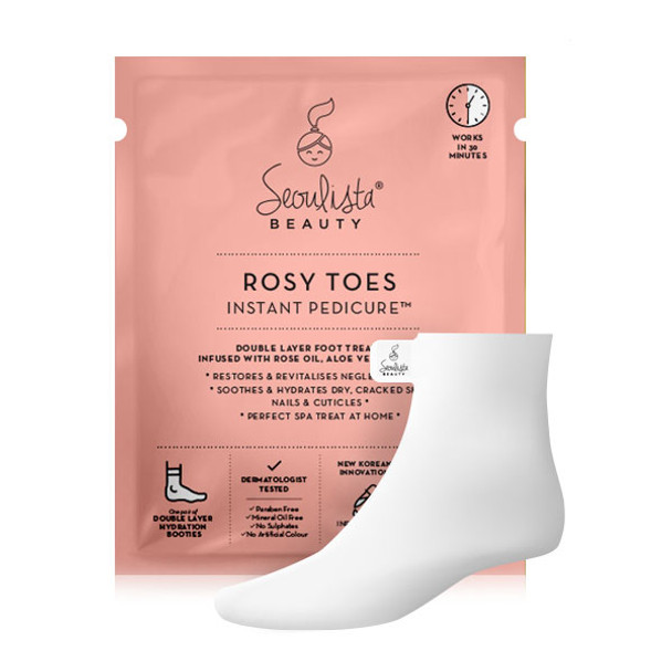 Seoulista Rosy Toes Instant Pedicure white