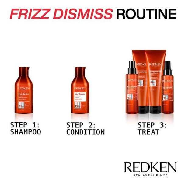 Redken Frizz Dismiss Shampoo & Conditioner routine