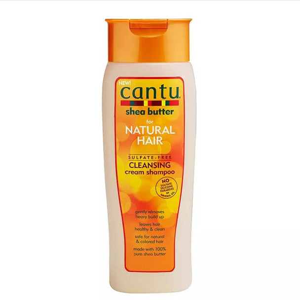 Cantu para cabelos naturais shampoo creme de limpeza sem sulfato 400ml