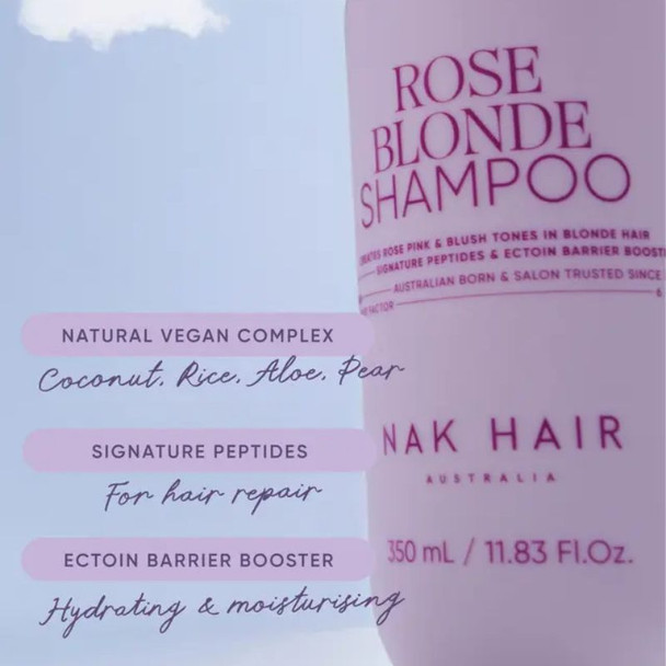 NAK Rose Blonde Shampoo 375ml 3