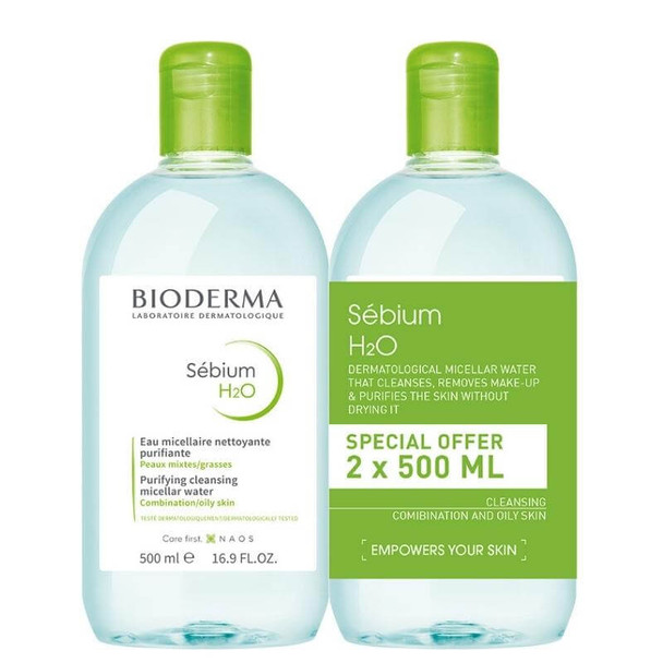 Bioderma Sebium H2O 500 ml Duo Pack