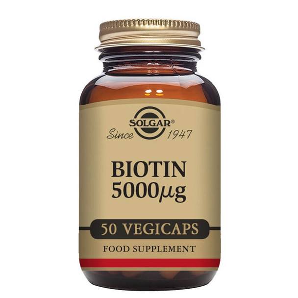 Solgar Biotin 5000 µg - 50 Capsules