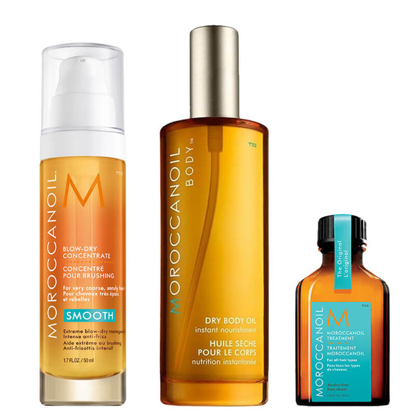 Collezione asciugatura Moroccanoil - olio trattante da 25 ml gratuito