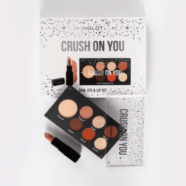  Inglot crush op je huid, ogen en lippen set box