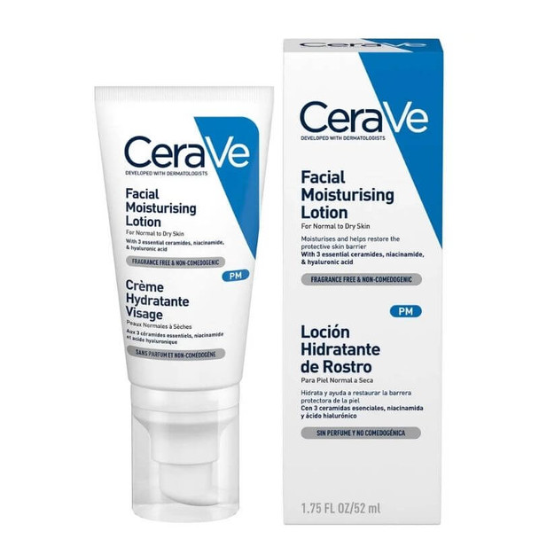 CeraVe feuchte Gesichtslotion ohne Lichtschutzfaktor – 52 ml