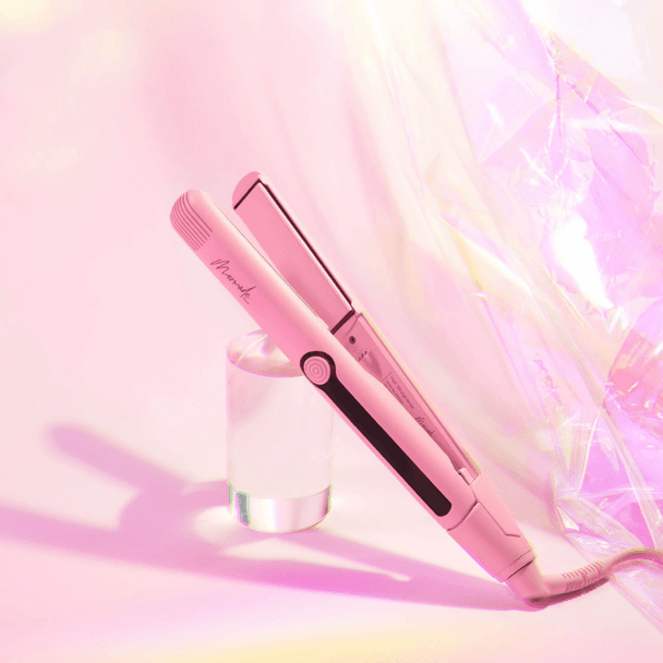 Piastra per Mermade Hair da 28 mm rosa firmata 