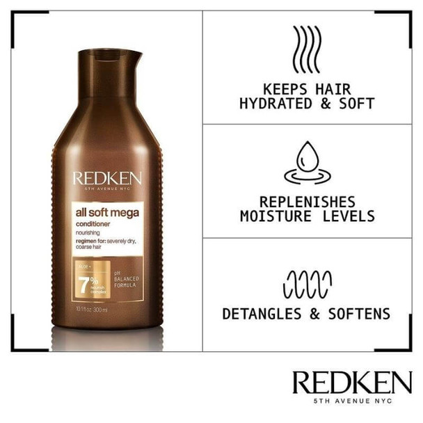 Redken All Soft Mega Shampoo en Conditioner Duo Conditioner