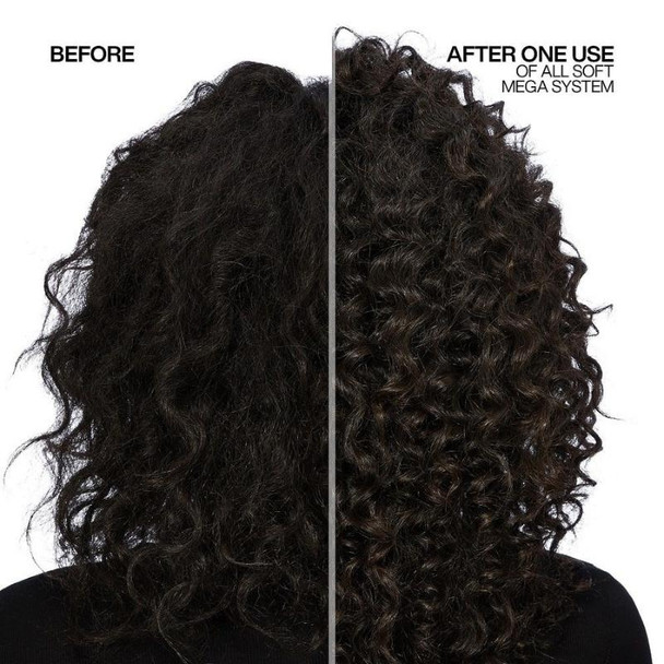 Redken All Soft Mega Shampoo and Conditioner Duo Before/After Back