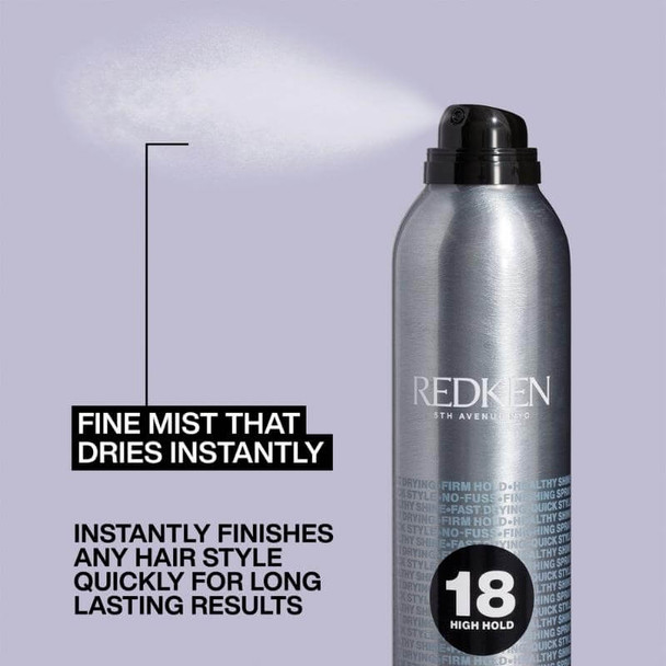 Redken styling laca de secagem rápida 400ml sobre