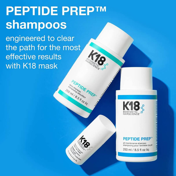 K18 Peptide Prep Shampoo per il mantenimento del pH 250ml