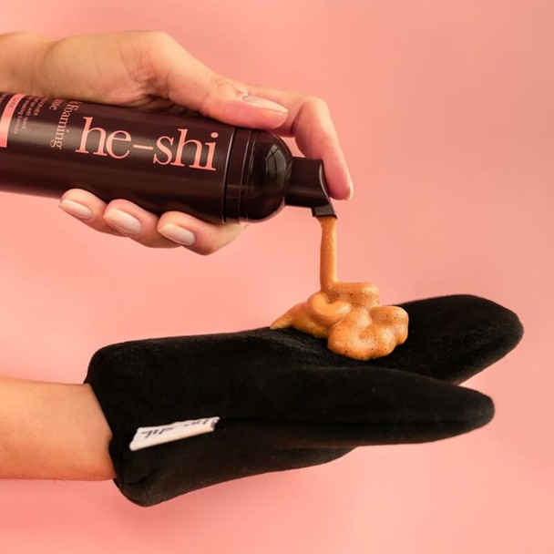 He-Shi Dark Foaming Mousse 150ml en vivo