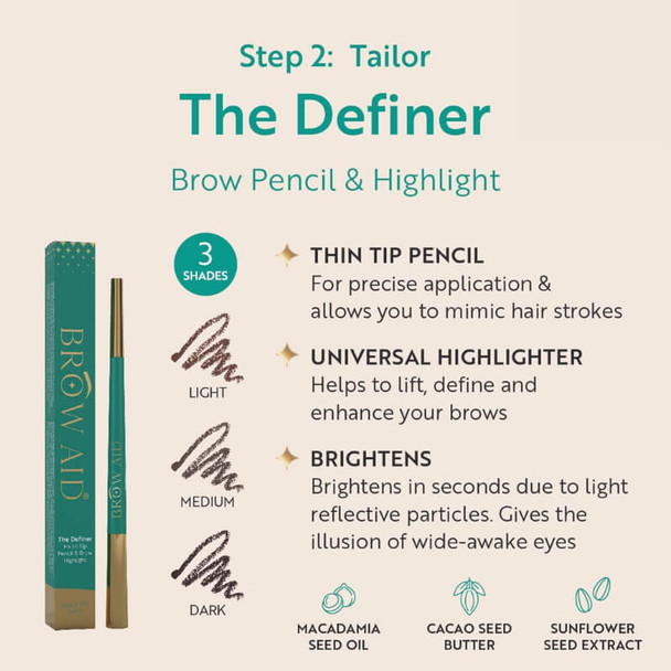 Brow Aid Step 2: The Definer Brow Pencil & Highlight About